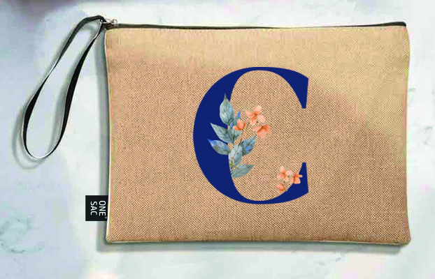 Bolso de mano letra c una pieza (diseño variado) (25×18×1 )